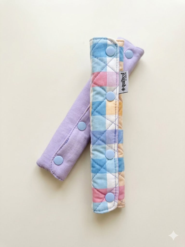 Soft & Padded Baby Seat Belt Covers – Quiltedbyderlyn